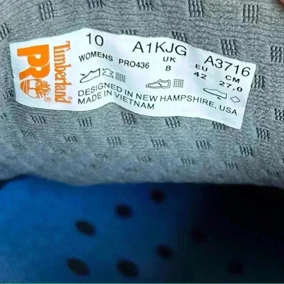 Timberland PRO Women Black Clog 10 Riveter SD+ Slip-On At Work Shoe Leather EUC - Picture 7 of 13